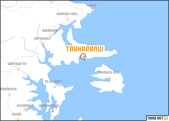 map of Tawharanui