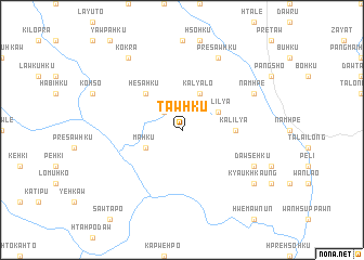 map of Tawhku