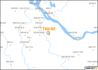 map of Tawian