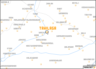 map of Tawīlaga