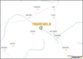 map of Tawinchela