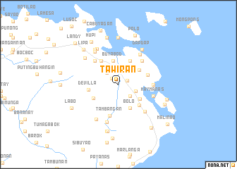 map of Tawiran