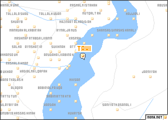 map of Ţāwī