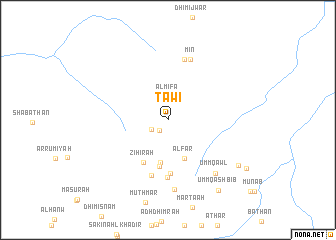 map of Ţawī