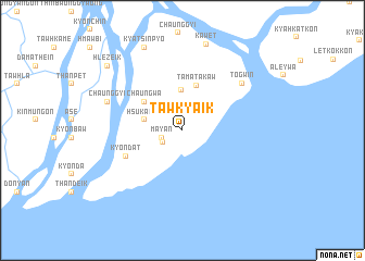 map of Tawkyaik