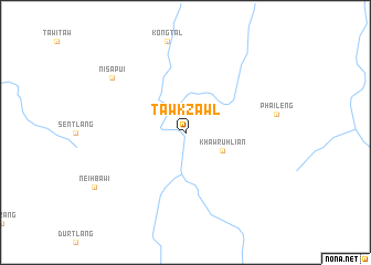 map of Tawkzawl