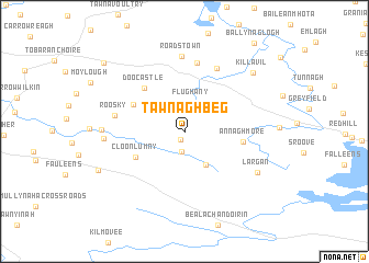 map of Tawnaghbeg