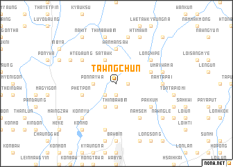 map of Tawngchun