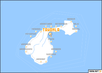 map of Tawomla