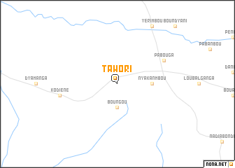 map of Tawori