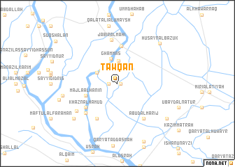 map of Ţawqān