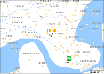 map of Tāwri