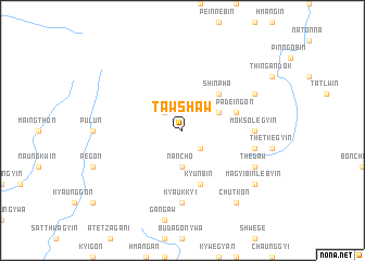 map of Tawshaw