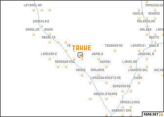 map of Tawwe