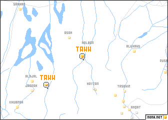 map of Ţaww