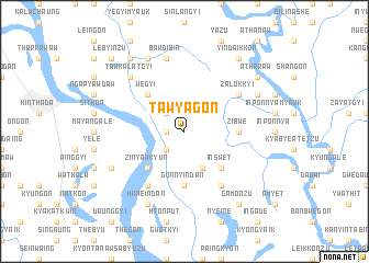 map of Tawyagon