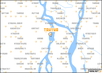 map of Tawywa