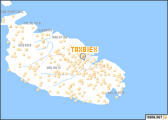 map of Taʼ Xbiex