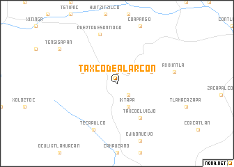map of Taxco de Alarcón