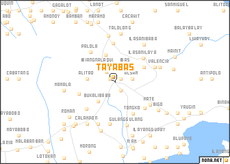 map of Tayabas