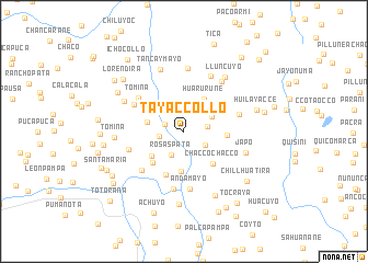 map of Tayaccollo