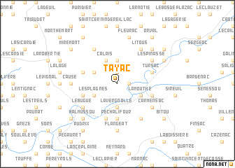 map of Tayac