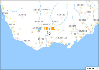 map of Tayac