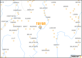 map of Tayan