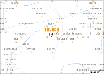 map of Tayaro