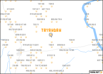 map of Tayawdaw