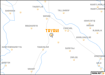 map of Tayāwī