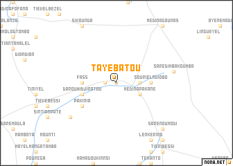 map of Tayebatou