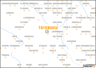 map of Ta-yè-bi-hku