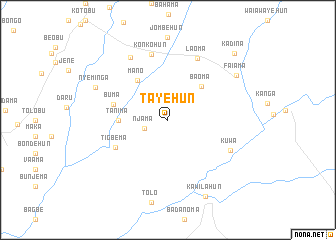 map of Tayehun