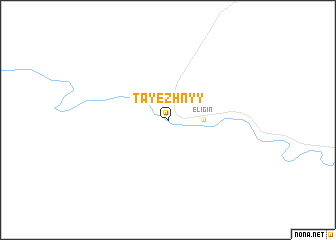 map of Tayezhnyy