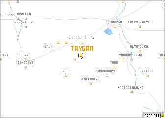 map of Taygan