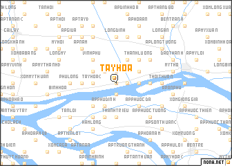 map of Tây Hòa