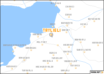 map of Taylıeli