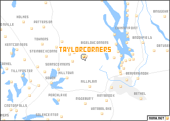 map of Taylor Corners