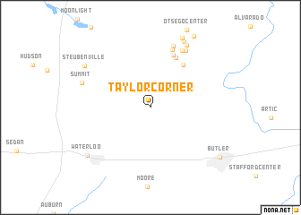 map of Taylor Corner