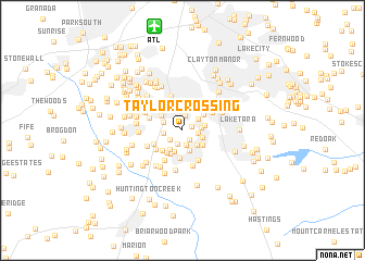 map of Taylor Crossing