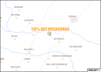 map of Taylor Crossroads