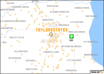 map of Taylor Estates