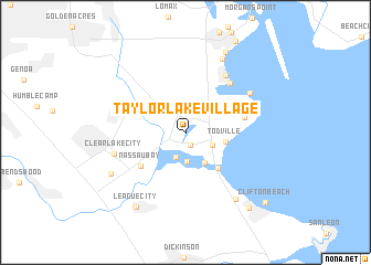 map of Taylor Lake Village