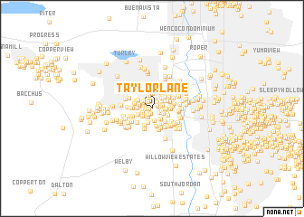 map of Taylor Lane