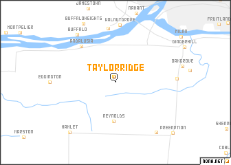 map of Taylor Ridge
