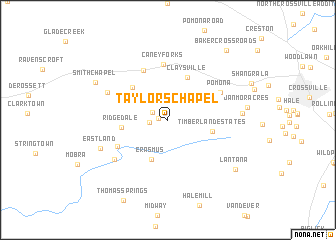 map of Taylors Chapel
