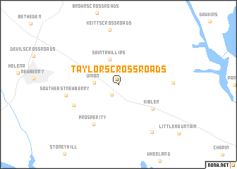 map of Taylors Crossroads