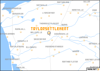 map of Taylor Settlement