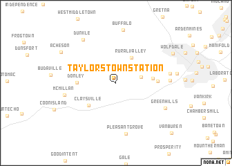 map of Taylorstown Station